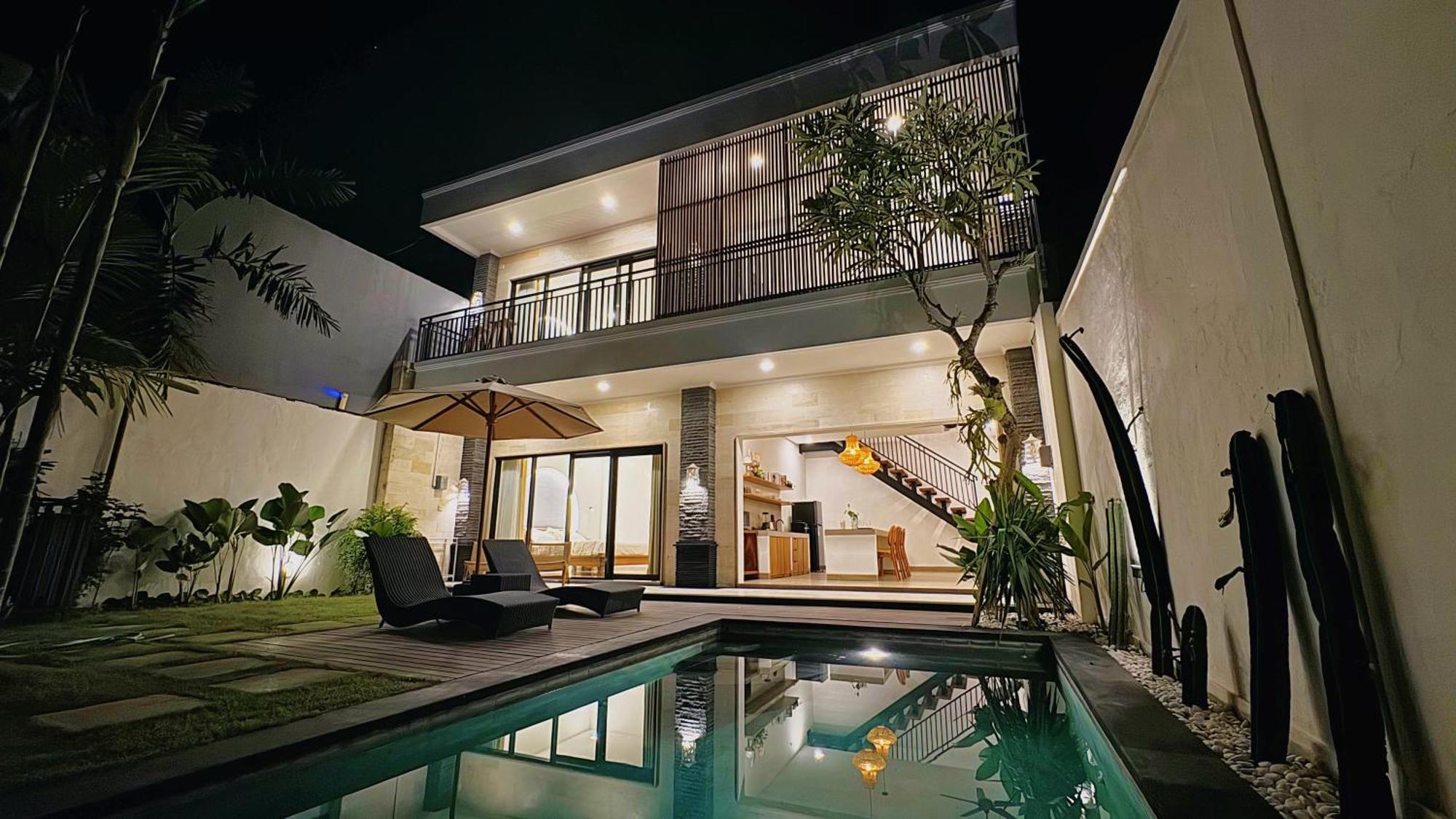 Villa Niu Center Canggu - Fattylion エクステリア 写真
